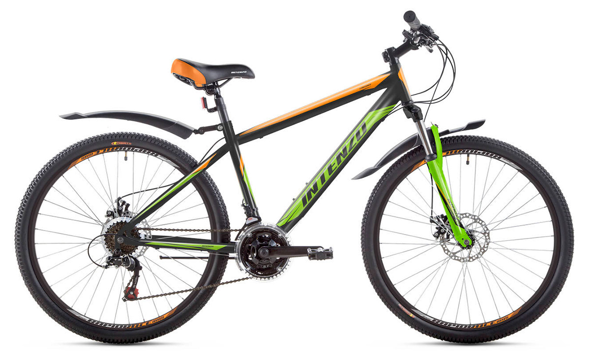 Фотография Велосипед Intenzo FORSAGE 26" (2020) 2020 Черно-зеленый